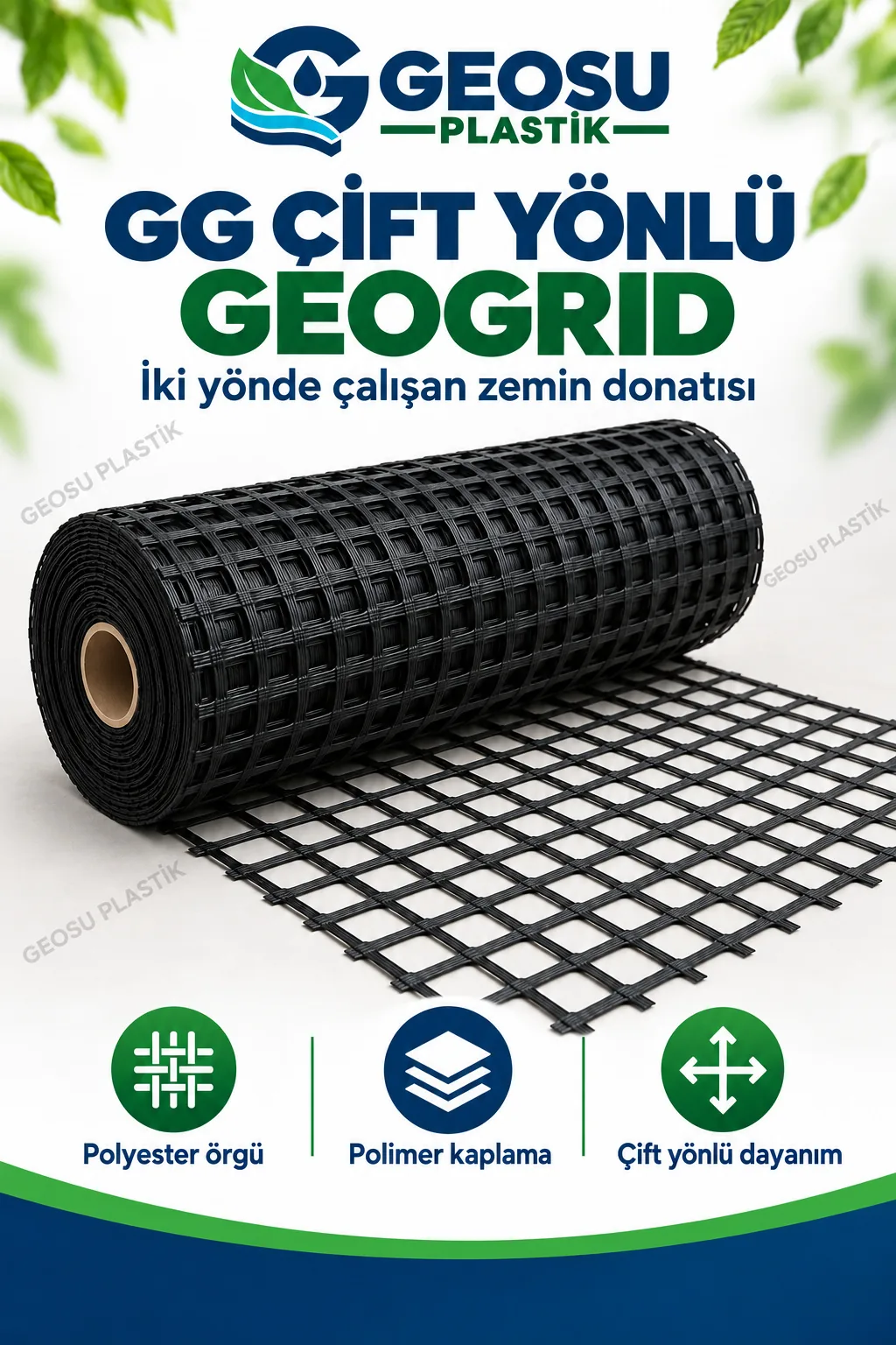 gg cift yonlu geogrid — ürün ve uygulama görseli 1