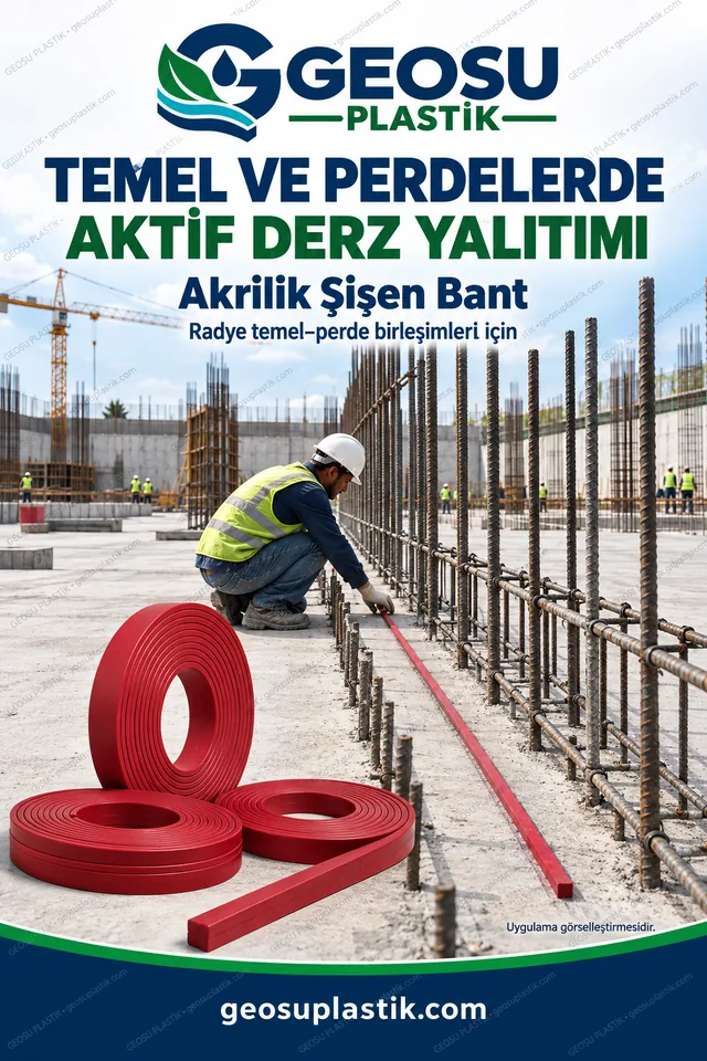 Akrilik Şişen Bant – temel ve perdeler
