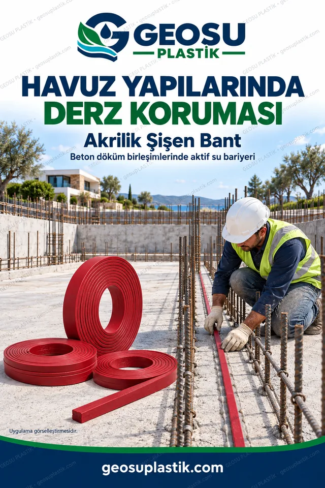 Akrilik Şişen Bant – havuz yapıları