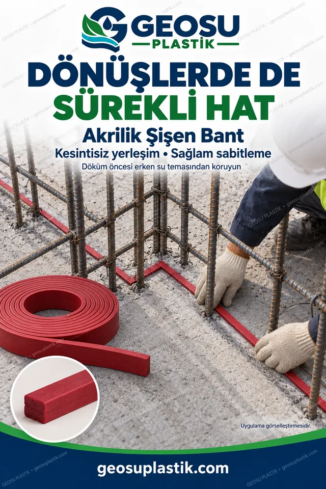 Akrilik Şişen Bant – dönüş detayları