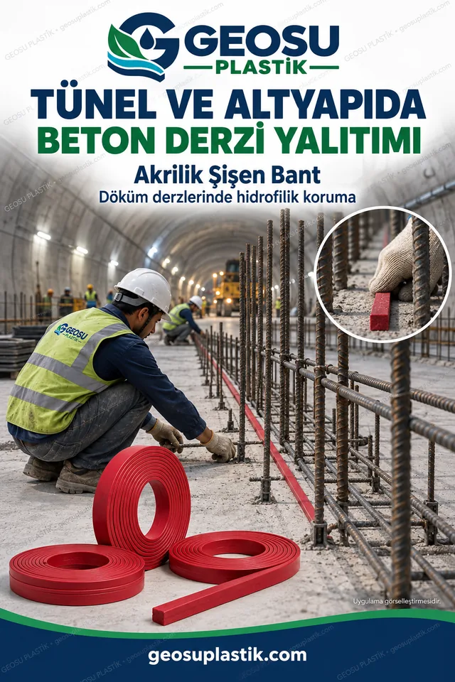 Akrilik Şişen Bant – tünel ve altyapı