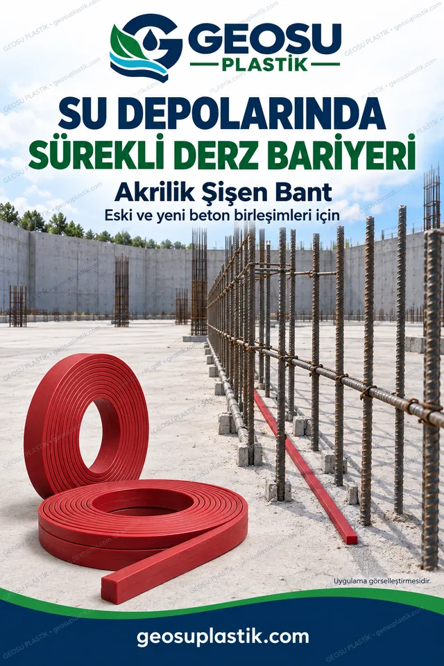 Akrilik Şişen Bant – su depoları