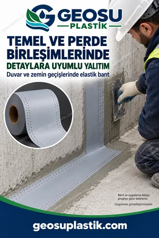 Dilatasyon Bandı – temel ve perde birleşimleri
