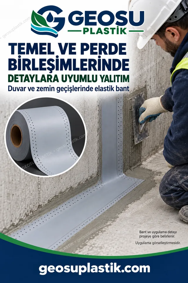Dilatasyon Bandı – temel ve perde birleşimleri