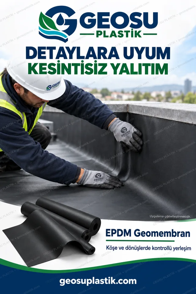EPDM Geomembran – birleşim detayı