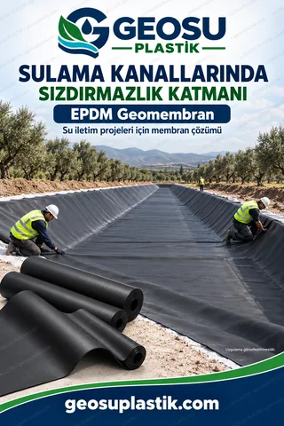 EPDM Geomembran – sulama kanalları