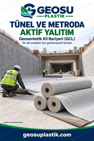 Geosentetik Kil Bariyeri (GCL) – tünel ve metro