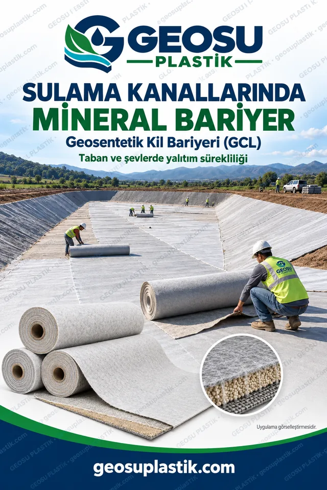 Geosentetik Kil Bariyeri (GCL) – sulama kanalları