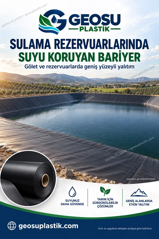 HDPE Geomembran – sulama rezervuarları