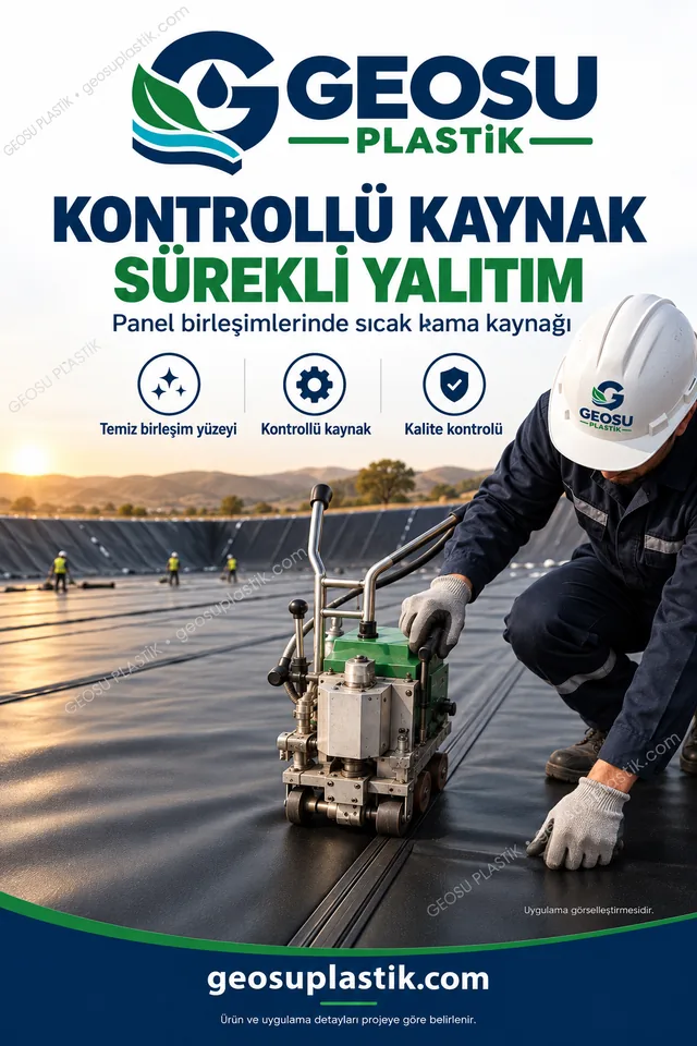 HDPE Geomembran – kaynak uygulaması