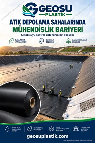 HDPE Geomembran – atık depolama sahaları