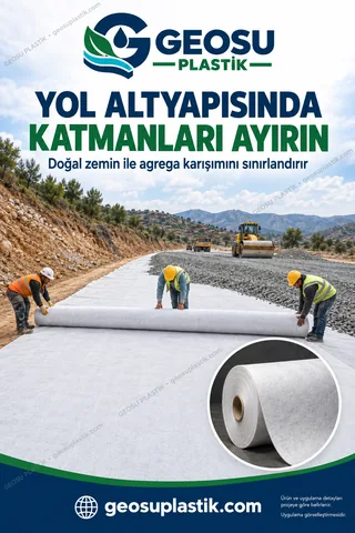 PP Geotekstil – yol altyapısı