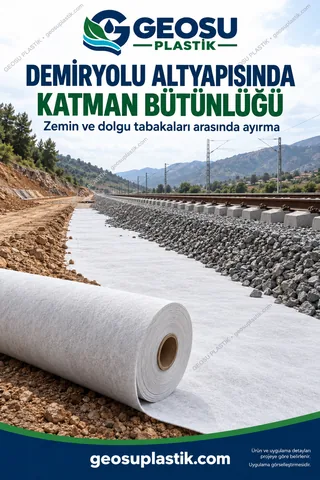 PP Geotekstil – demiryolu altyapısı