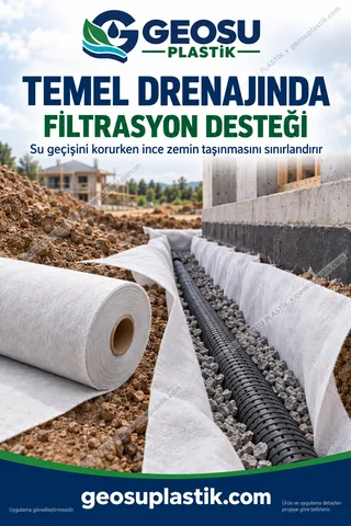PP Geotekstil – temel drenajı