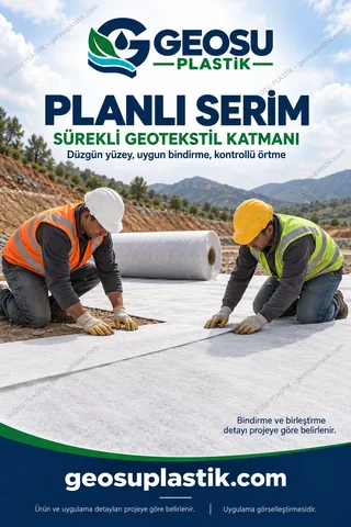 PP Geotekstil – serim uygulaması