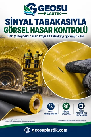 PVC Geomembran – sinyal tabakası