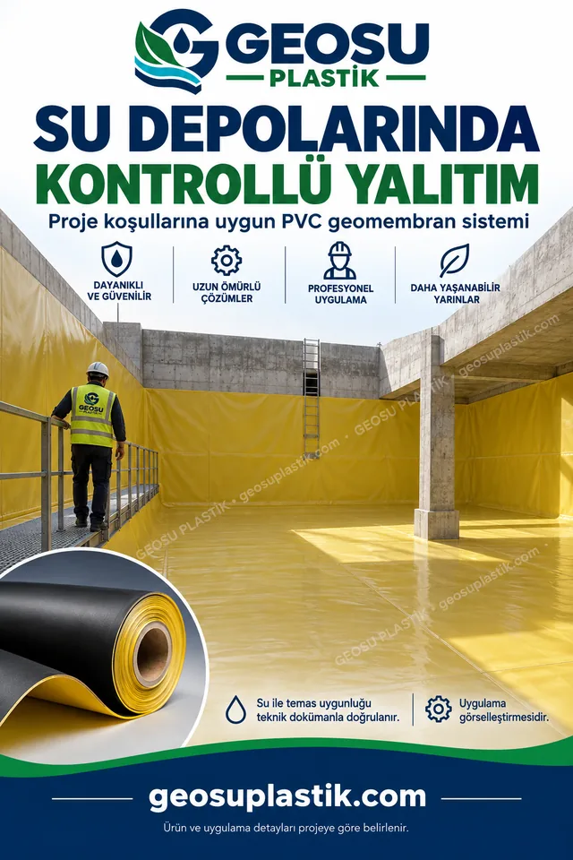 PVC Geomembran – su depoları