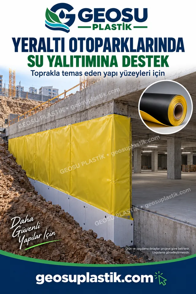 PVC Geomembran – yeraltı otoparkları