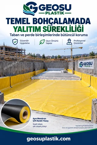 PVC Geomembran – temel bohçalama