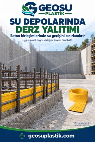 PVC Su Tutucu Bant – su depoları