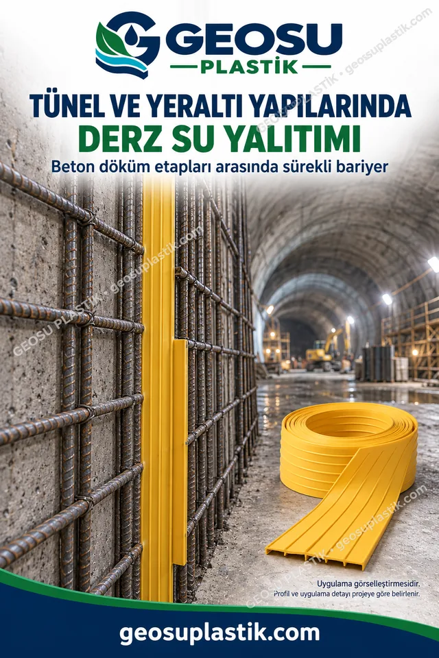 PVC Su Tutucu Bant – tünel ve yeraltı yapıları