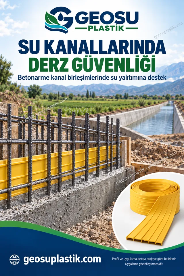 PVC Su Tutucu Bant – su kanalları